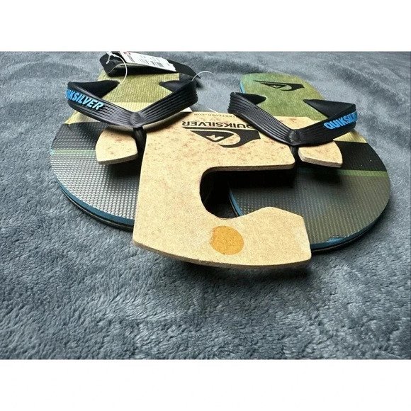 Quiksilver Men’s Molokai Sunset Flip Flop Black Sandals Size 7 - Picture 14 of 16